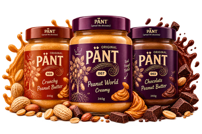 PÄNT Peanut World | Creamy, Crunchy & Chocolate Peanut Butter